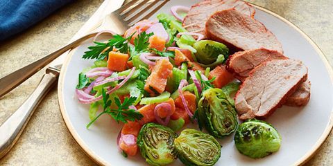 BBQ Pork With Sweet Potato Salad Recipe