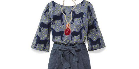 lightweight chambray skirt and blouse