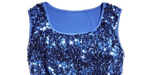 george sapphire sequined top