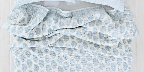 Blue, Textile, Linens, Aqua, Teal, Bedding, Azure, Grey, Cushion, Home accessories, 