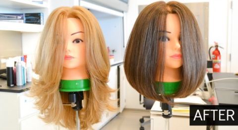 Mannequin Haircuts After