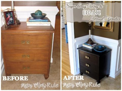 Furniture Makeovers With Stain Diy Furniture Before And Afters