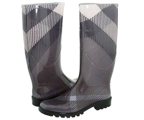 burberry rain boots womens red