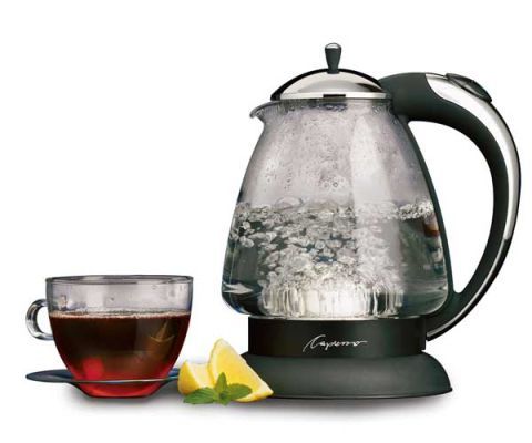 capresso h20 plus glass cordless safety water kettle