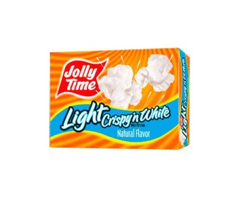 Best Microwave Popcorn Healthy Low Fat Jolly Time Crispy N White Light Popcorn
