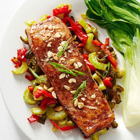 10 Minute Asian Glazed Salmon with Veggies - Anolon Cookware