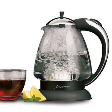 capresso h20 plus glass cordless safety water kettle
