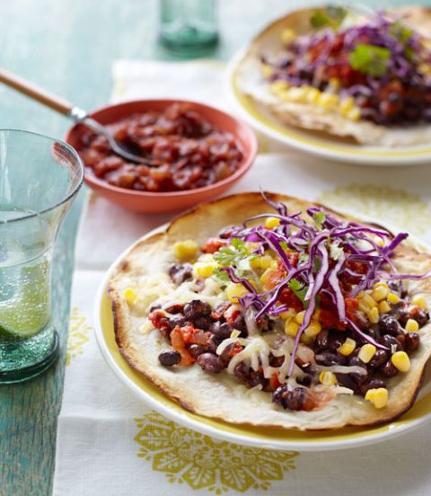 southwestern tortilla pizzas