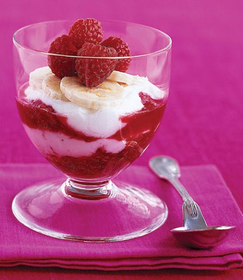 banana berry parfait