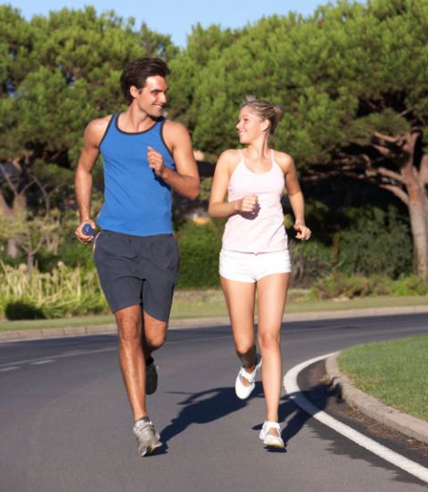 couple running together