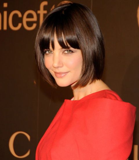 Bang Hairstyles, katie holmes new bangs gingerbread house