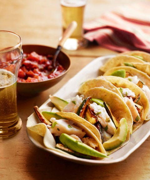 Fisch und Zucchini Tacos Fisch und Zucchini Tacos