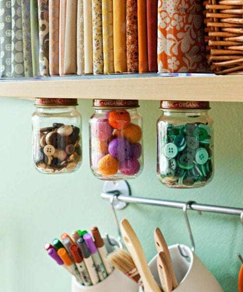organizing craft room craft