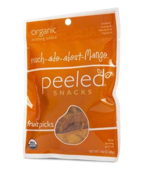peeled mango snack