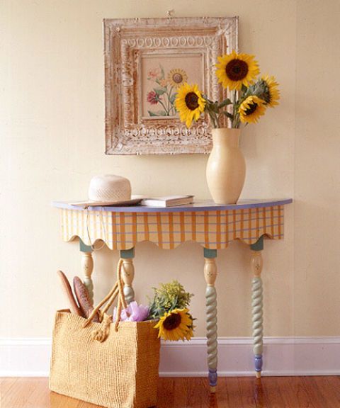 pale yellow entryway