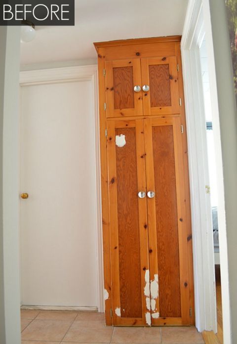 Narrow Pantry Makeover Diy Built In Bookcase