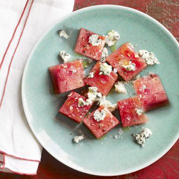 watermelon and blue cheese salad