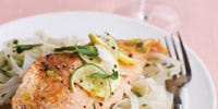 Citrus Salmon with Rice Noodles