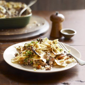 Beef and portobello stroganoff