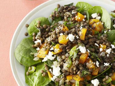 Confit of Pork Tongue with Warm Lentil Salad Recipe