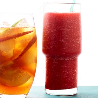 Strawberry Iced Tea Slushie strawberry iced tea slushie