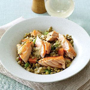 Salmon-with-Lentils