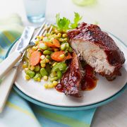 Family Style Recipes Slow Cooker Barbecue Turkey with Corn Salad