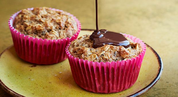 Spiced Banana-Chocolate Muffins-image