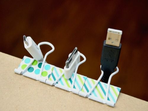 how to store binder clips