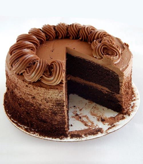 chocolate cake can be a temptation
