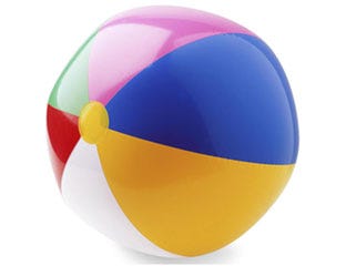 rainbow beach ball