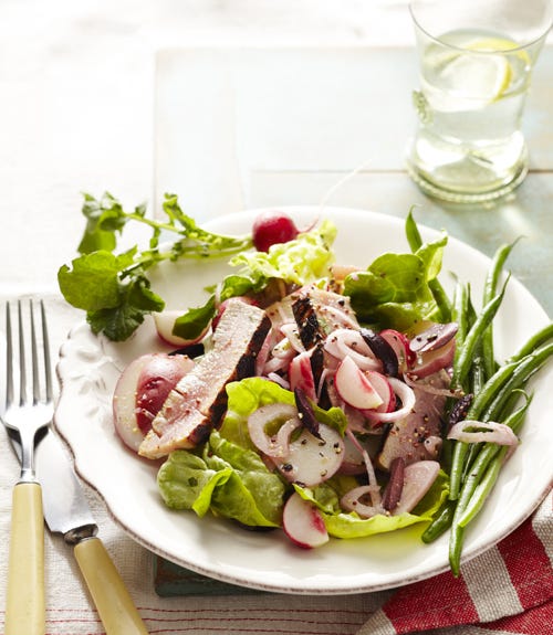 salade provencale with tuna and radishes