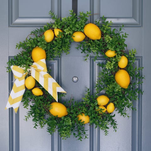 Spring Wreaths - Lemon Wreath Spring Wreaths - Lemon Wreath