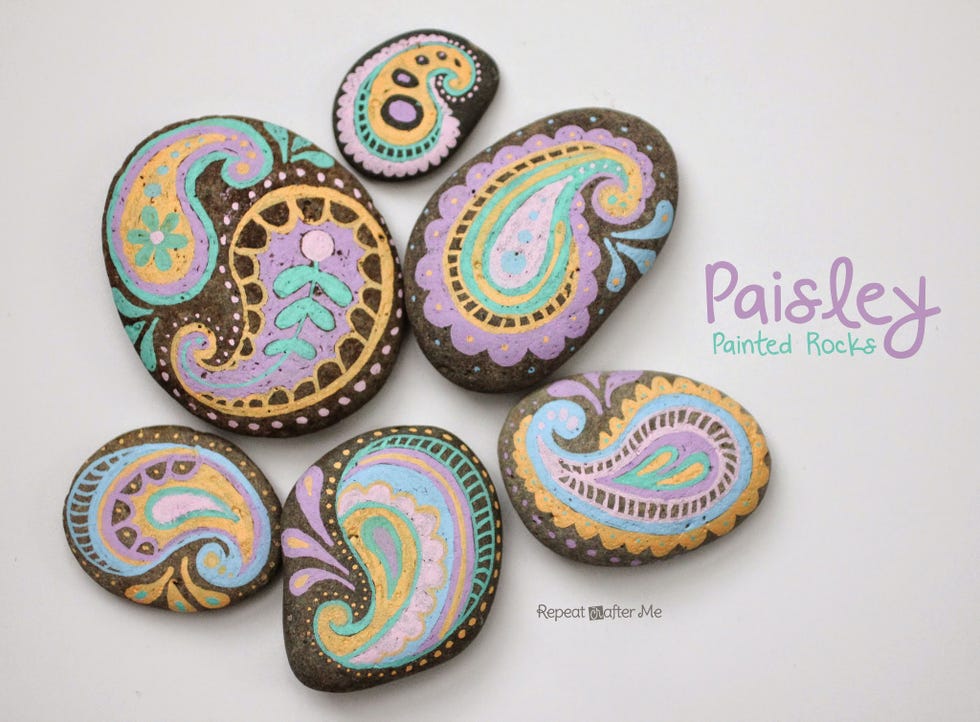 Painted Rocks small patio ideas