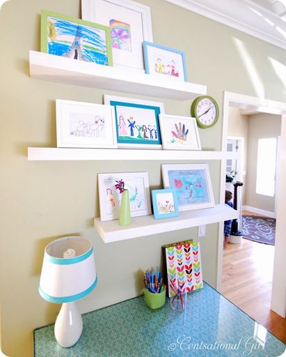 Floating shelves best sale childrens room