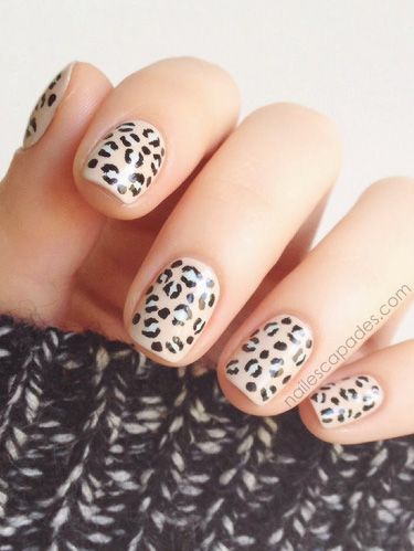 Animal Print Nail Art Manicure Ideas With Leopard And Animal Print