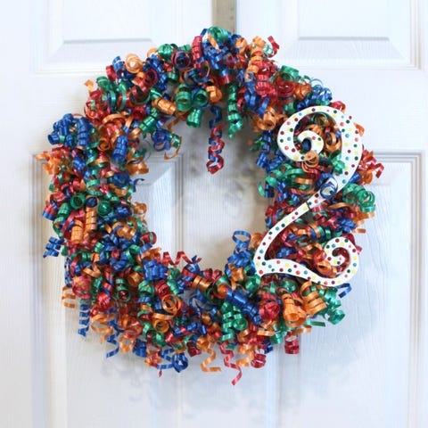 DIY Birthday Party Wreaths - Birthday Party Decor