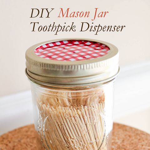 Mason Jar Crafts - Toothpick Dispenser