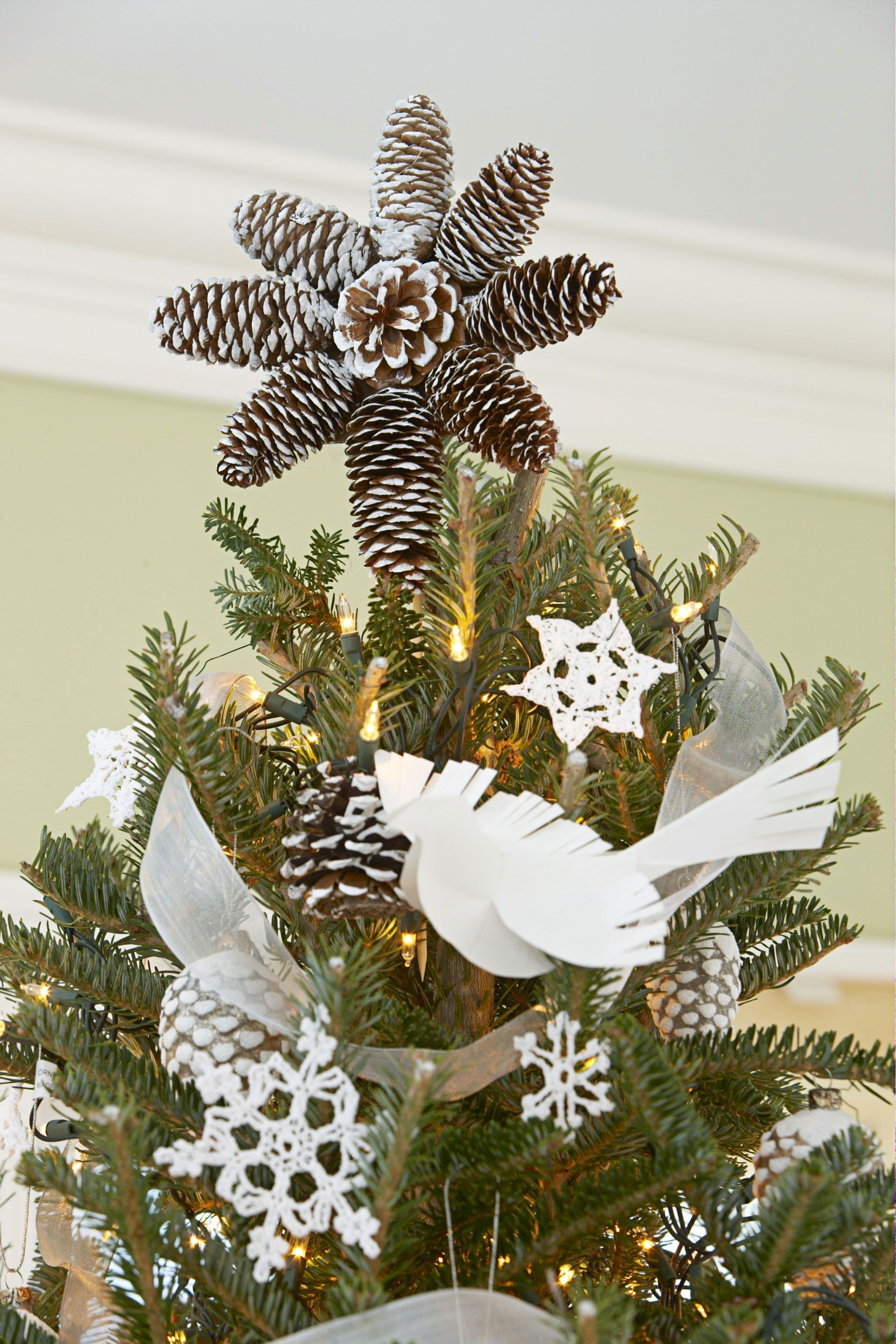 CROSS MADE WITH BLING CHRISTMAS TREE TOPPER 