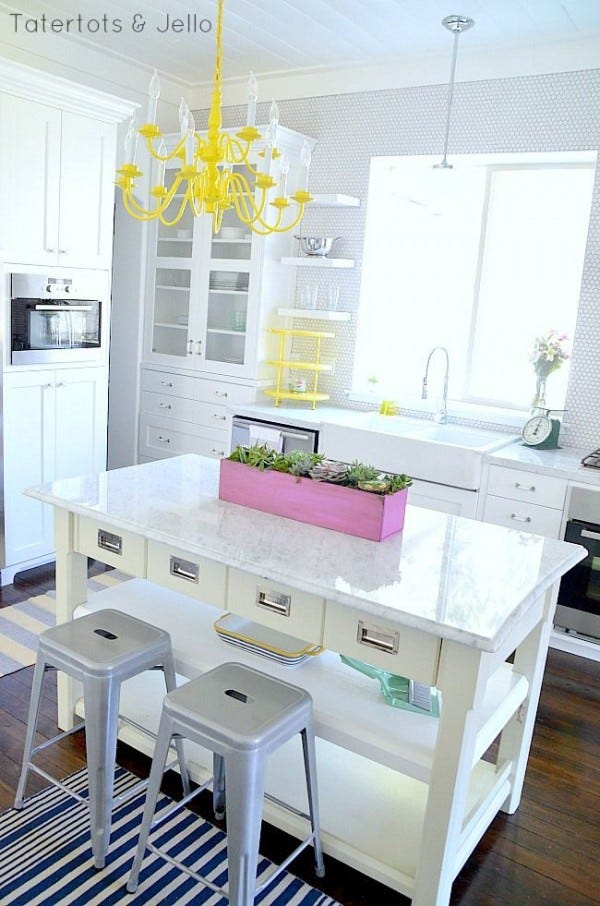 Furniture, Room, Product, Interior design, Table, Yellow, Property, Kitchen, Floor, Desk, 