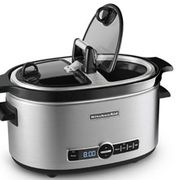 KitchenAid 6-Quart Slow Cooker KSC6222SS with Easy Serve Glass Lid