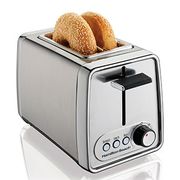 hamilton beach modern chrome 2-slice toaster 22791