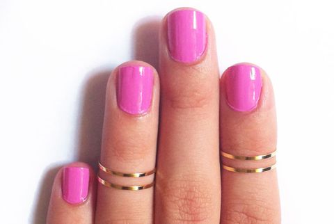 Manicures to Match Gold Jewelry