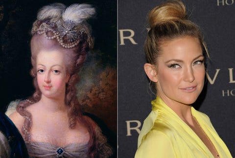 Vintage romantic topknot from the 80s