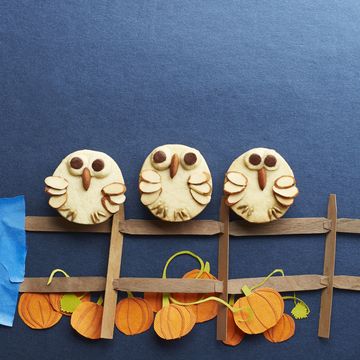 Halloween Cookies - Almond Shortbread Owls 