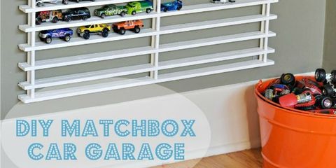 diy matchbox car garage