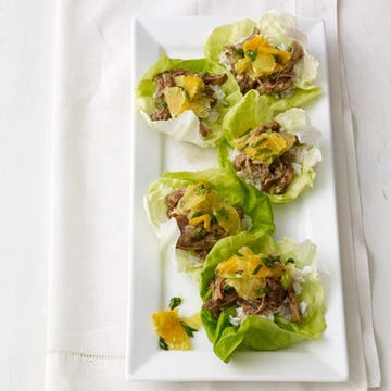 Balsamic-Ginger Chicken Lettuce Cups