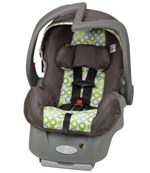 evenflo pivot infant car seat cover removal