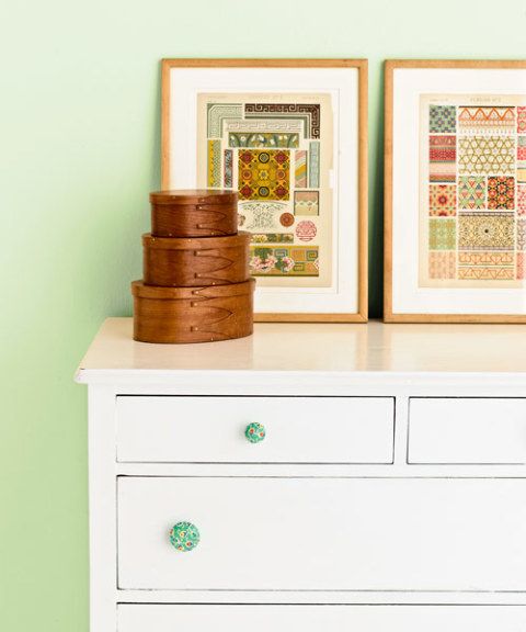 Craft Project Make Your Own Fabric Covered Drawer Pulls