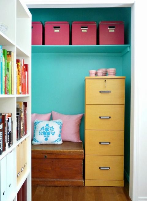 Repurposed Closet Makeovers Closet Offices And Nooks